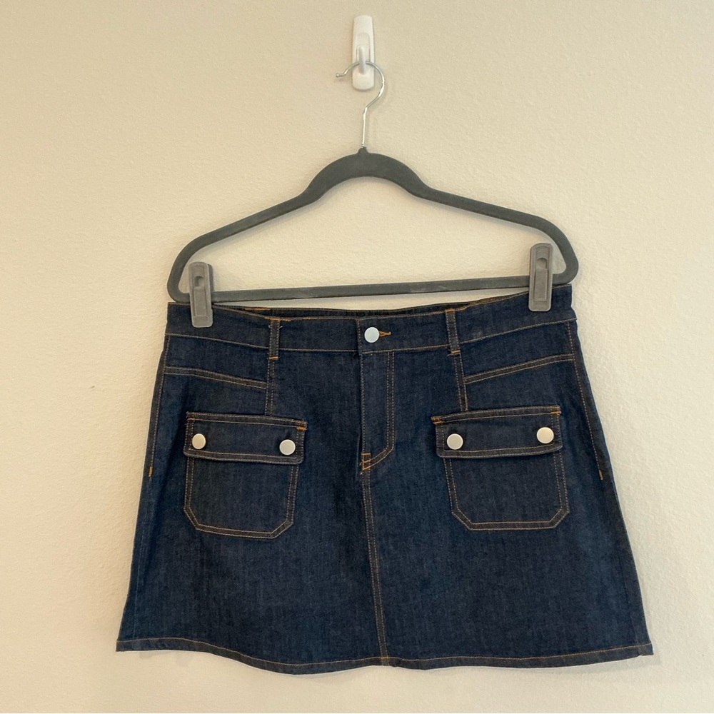 Petal & Pup Dark Denim Mini Skirt
